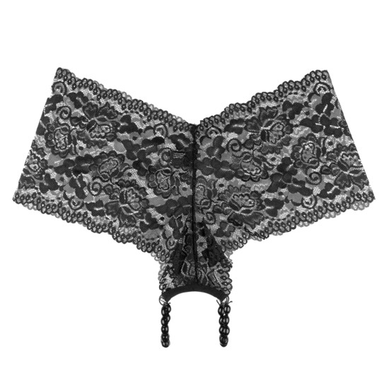 Panties Pleasure Pearl Boy Shorts con Perlas Estimulantes Hookup Unitalla · fotografía 2