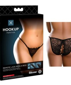 Hookup Panties Remote Lace Peek-a-Boo - Fits Size S-L