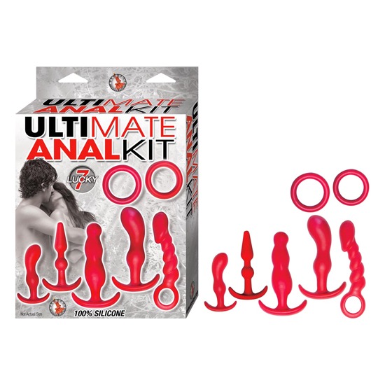 Kit Anal Completo 7 Piezas Ultimate Anal Kit Red Nasstoys