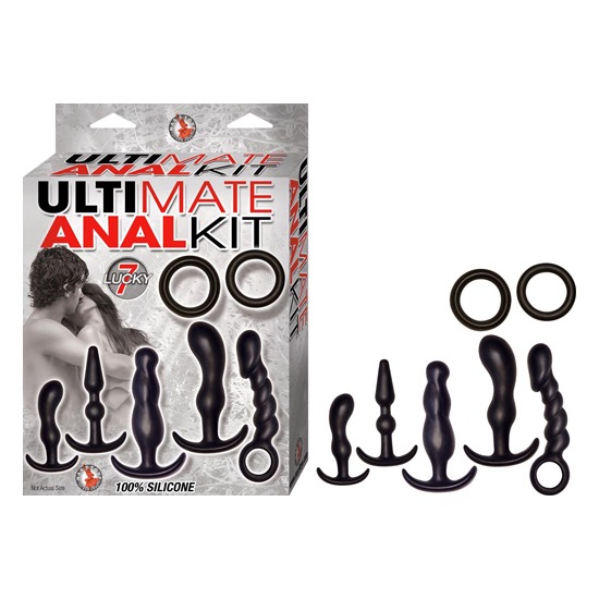 Kit Anal Completo 7 Piezas Ultimate Anal Kit Black Nasstoys