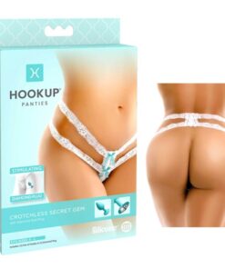 Hookup Panties Crotchless Secret Gem - Fits Size S-L