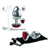 Small Heart Red Gem Anal Plug