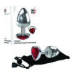 Medium Heart Red Gem Anal Plug