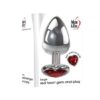 Large Heart Red Gem Anal Plug