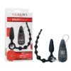 Plug Anal con Beads Vibratorios Booty Double Dare CalExotics Negro