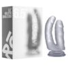 Realistic Double Cock 6.5" - TRANSLUCIDE