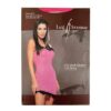 Leg Avenue Mesh Chemise w/G-String OS - Fucsia