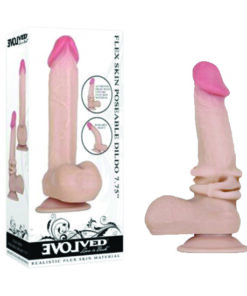 Flexskin Poseable Dildo 7.75" Light