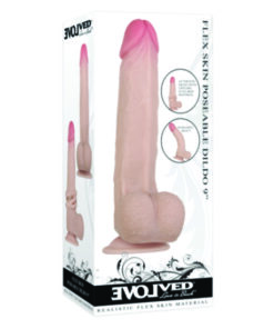 Flexskin Poseable Dildo 9", Light