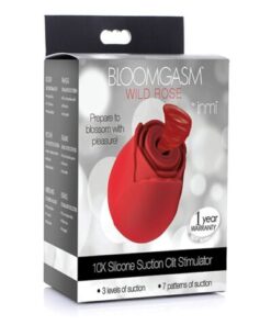 10X Wild Rose - Pink Silicone Suction Clit Stimulator-2oz
