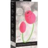 15X Rose Duet - Pink Silicone Sucking Rose & Vibrating Rose