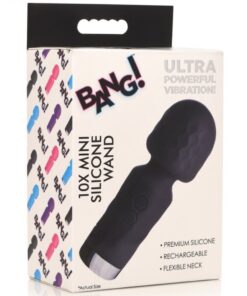 BG 10X Mini Silicone Wand - Black