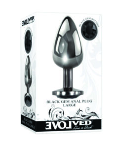 Gem Black Anal Plug Large