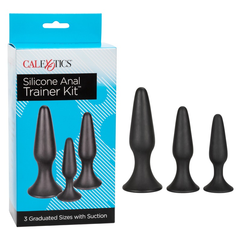 Kit de Entrenamiento Anal de Silicona 3 piezas Black CalExotics