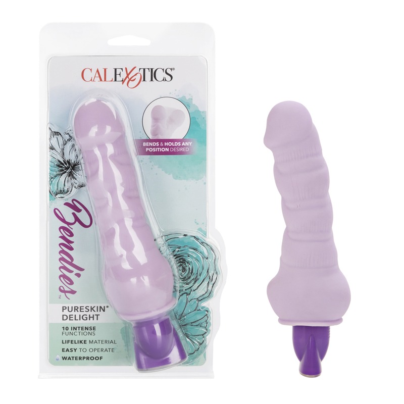 Vibrador Flexible Bendies PureSkin Delight Morado CalExotics