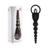 A&E Silicone Vibrating Anal Beads, Black