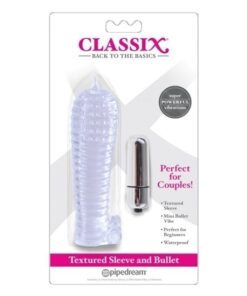Classix Textured Sleeve and Bullet - Clear