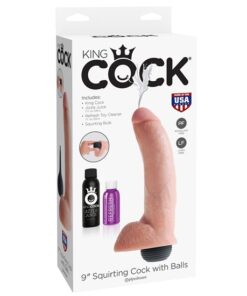 9" Squirting Cock with Balls