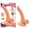 All American Mini Whoppers 5'' Curved Dong W/ Balls White