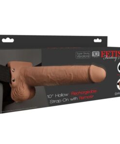 Fetish Fantasy Series 10" Hollow strap-on- with remote