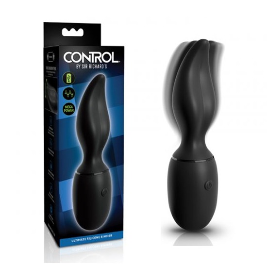 Plug Anal Vibratorio Ultimate Silicone Rimmer Black Control by Sir Richard's