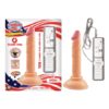 All American Mini Whoppers Vibrating 4'' Straight Dong Flesh