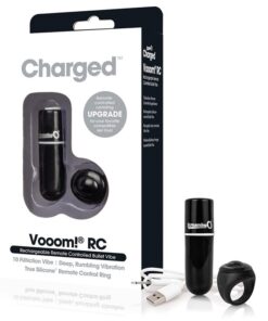Charged Vooom Remote Control Mini Vibe Black