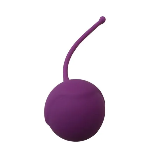 Plug Anal de Silicona Morado Estilo Bomba Cereza Mediano