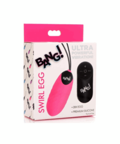BG 28X Swirl Silicone Egg - Pink