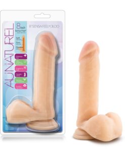 Au Naturel 8" Sensa Feel Dildo Beige