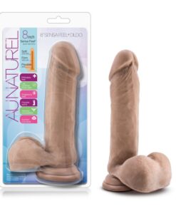 Au Naturel 8" Sensa Feel Dildo Latin