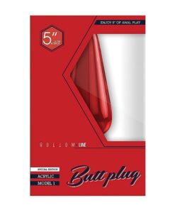 Butt Plug Acrylic 5'' Model 1