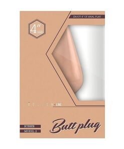 Butt Plug Rubber 4'' Model 2 Flesh