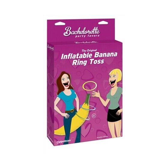Inflable Banana Ring Toss Bachelorette Party 66cm Pipedream