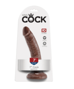 King Cock 7" Cock - Brown