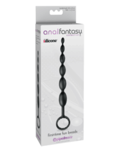 Anal Fantasy Collection First-Time Fun Beads-Black