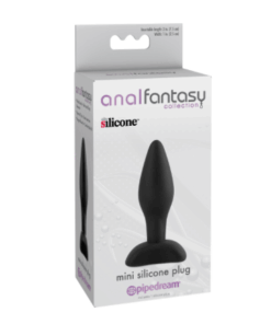 Anal Fantasy Collection Mini Silicone Plug-Black