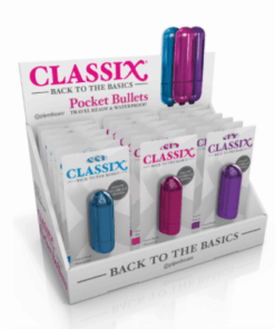 Classix Pocket Bullet Display - Pink/Purple/Blue 18 pcs