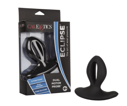 Plug Anal Vibrador Doble Motor Eclipse Dual Motor Probe Negro CalExotics