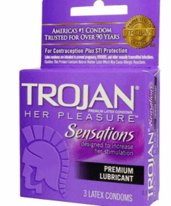 Trojan Her Pleasure Sensations Condoms (3 Pack)