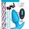 Plug Anal con Vibración y Rotación Azul 11 cm con Control Remoto Bang!