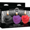 Fire Garden 3pc Rose Candle Set - Black Purple Red