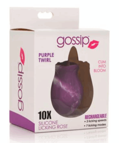 Licking Rose 10 Function Rechargeable Silicone -Pink Twirl