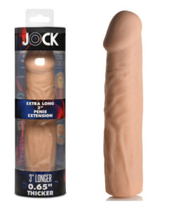 JOCK Extra Long 3" Penis Extension Sleeve - Light