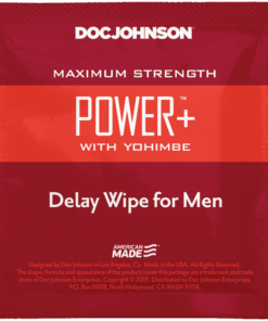 Almohadilla Power+ With Yohimbe Delay Wipes For Men