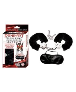 DOMINANT SUBMISSIVE LOVE CUFFS-BLACK