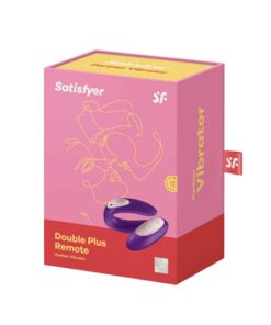 Satisfyer Double Plus Remote Partner Vibrator Purple