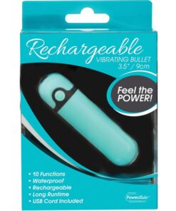 SIMPLE & TRUE 3.5" RECHARGEABLE BULLET - TEAL