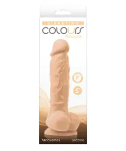 Colours - Pleasures - Vibrating - 5" Dildo - White