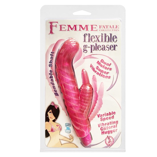 Vibrador Conejo Flexible G-Pleaser Femme Fatale Rosa Nasstoys